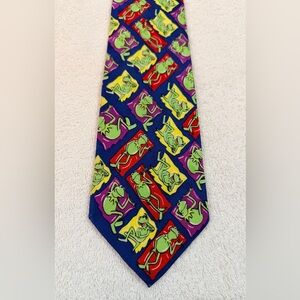 Kermit the frog Colorful Pattern Tie